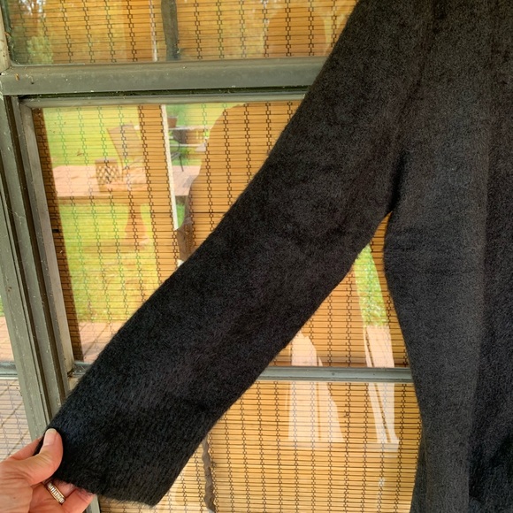 Ava & Viv Fuzzy Black V-Neck Tunic Pullover Sweater Size 1X NWT Enviro Friendly - Picture 3 of 10
